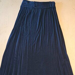Max Studio Navy Long Skirt Size S